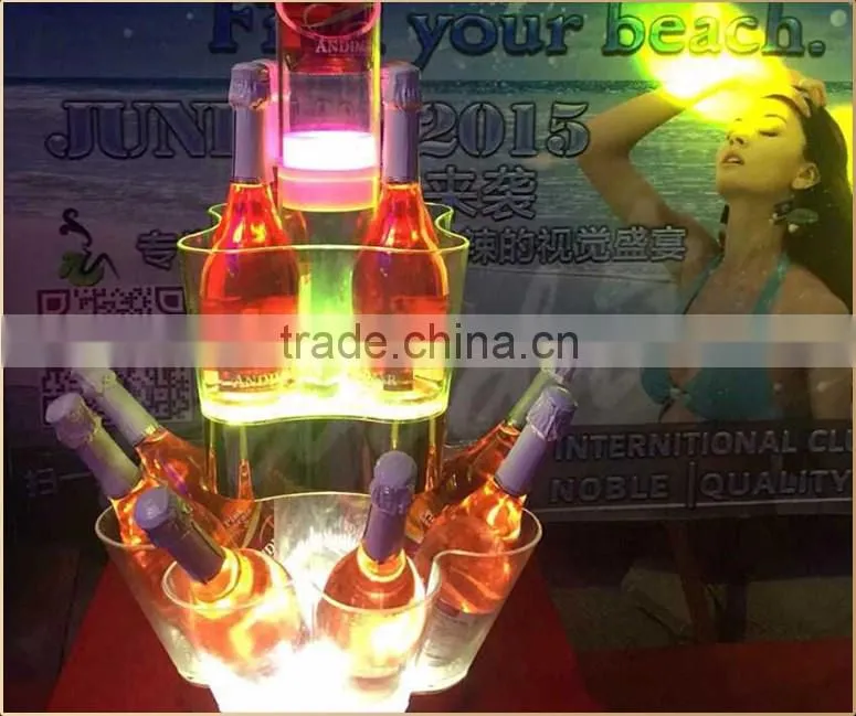 Nightclub 3 levels luxury remove control LED illuminate ice bucket