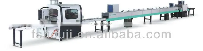 Wood line and door frame production line