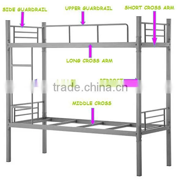 double layer iron bed for student or employees SB-01
