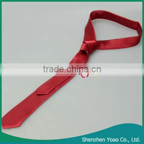 100% Silk Fabric For Tie Wine Red