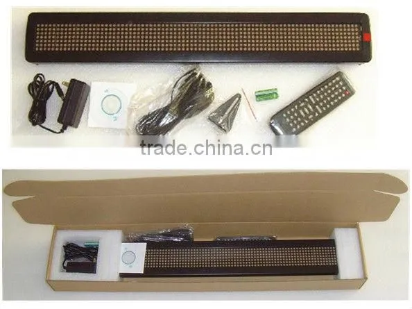 Single line European chars P7.62-7*80R LEDdisplay
