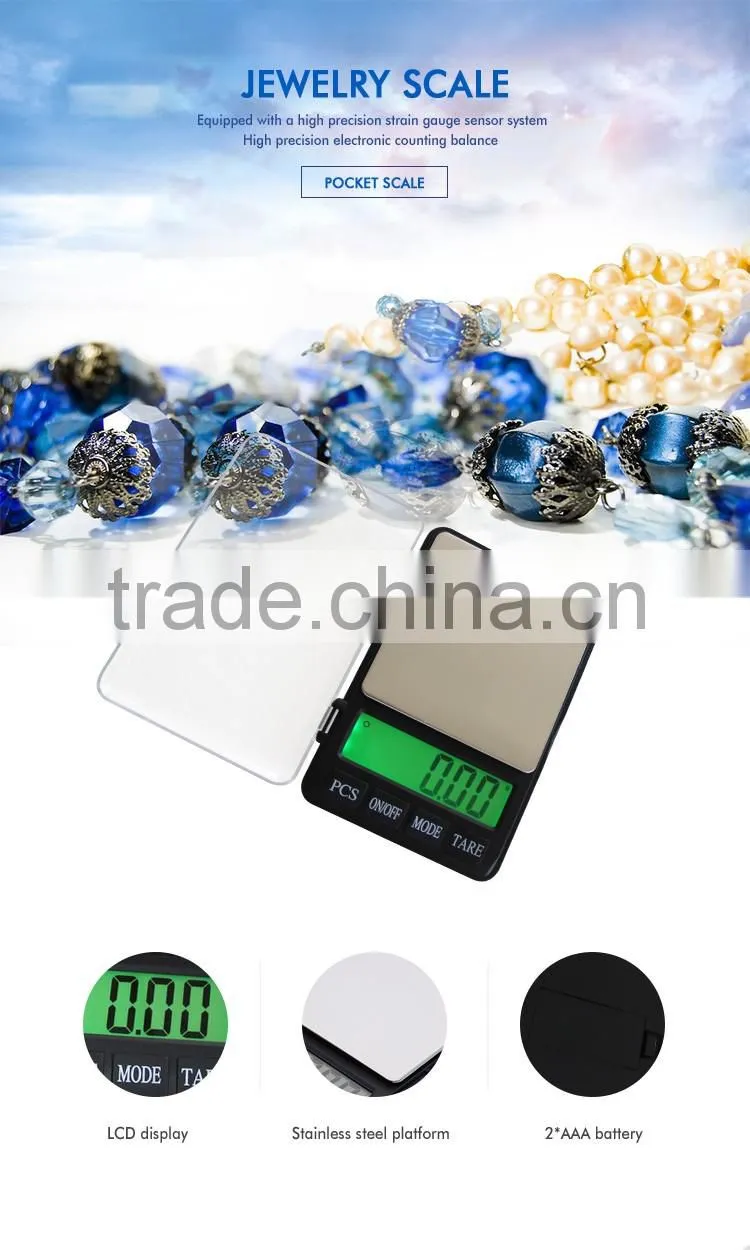 LCD Display Stainless Steel Jewelry Scale