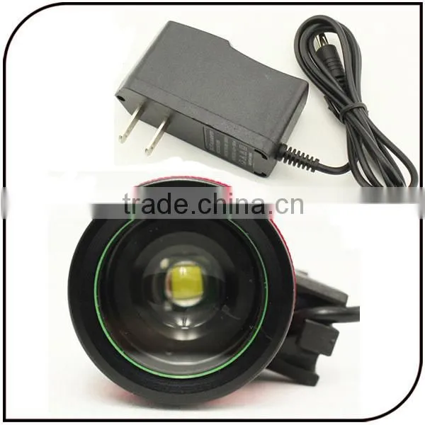 CREE XML-T6 led 8.4V 6600mAh battery front bicycle head lamp 1600 lumen zoom focus rechargeable led bike light