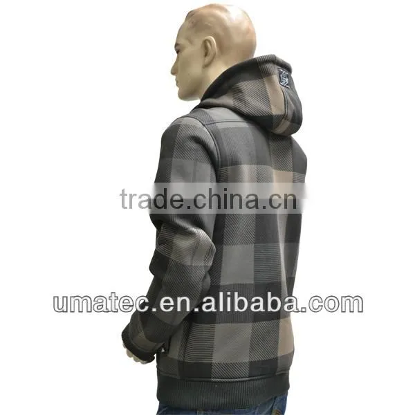 Men's Bonded Foam back fabric- Hooded Soft Jacket