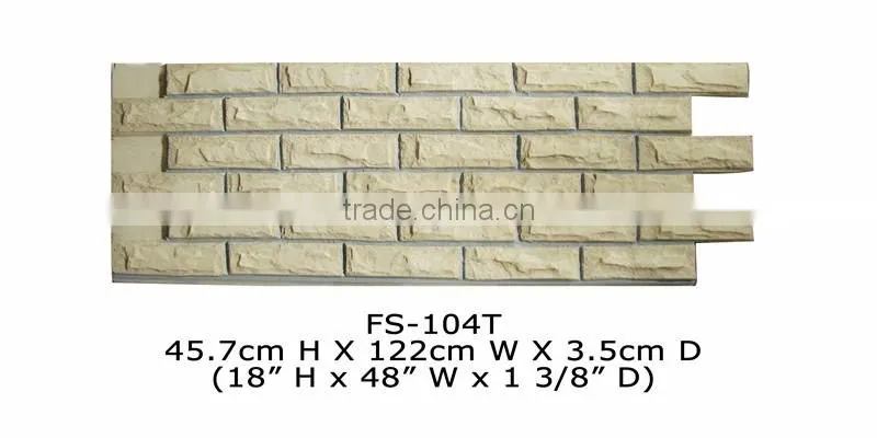Good price high quality beautiful decorative polyurethane stone panel