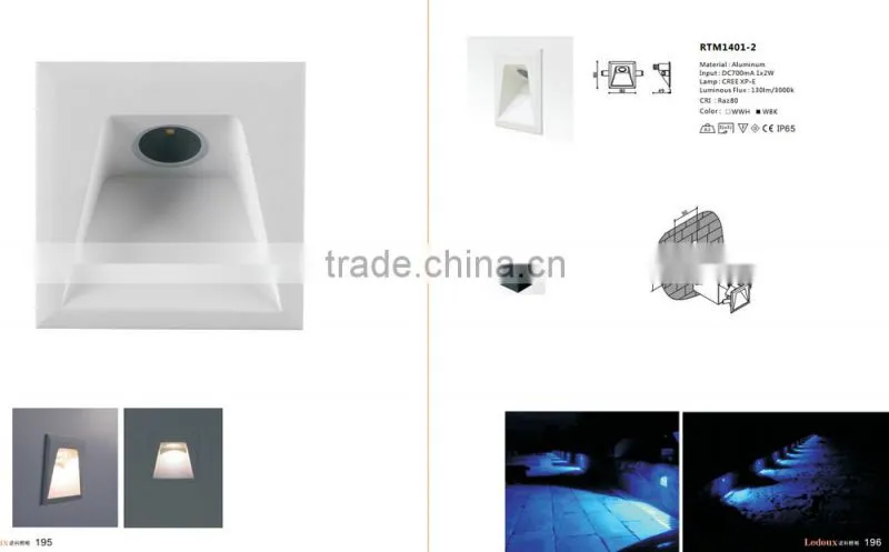 Modern IP65 outdoor led solar stair light