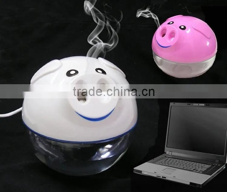 Air Humidifier, lovely Pig shape Mini USB Humidifier USB Mini Humidifier USB Desktop Air Humidifier