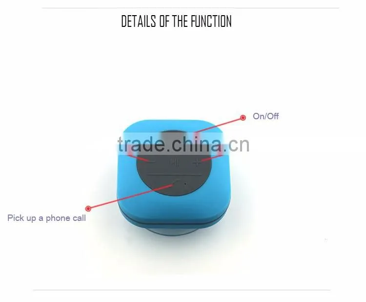 2016 New waterproof bluetooth speaker wireless portable speaker
