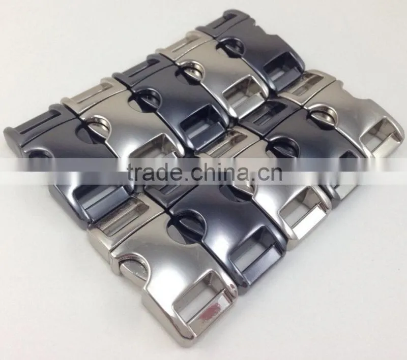 stainless steel caribiner, metal caribiner, shackle for paracord keychains