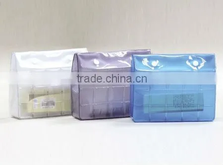2103 clear pvc pouch with flap