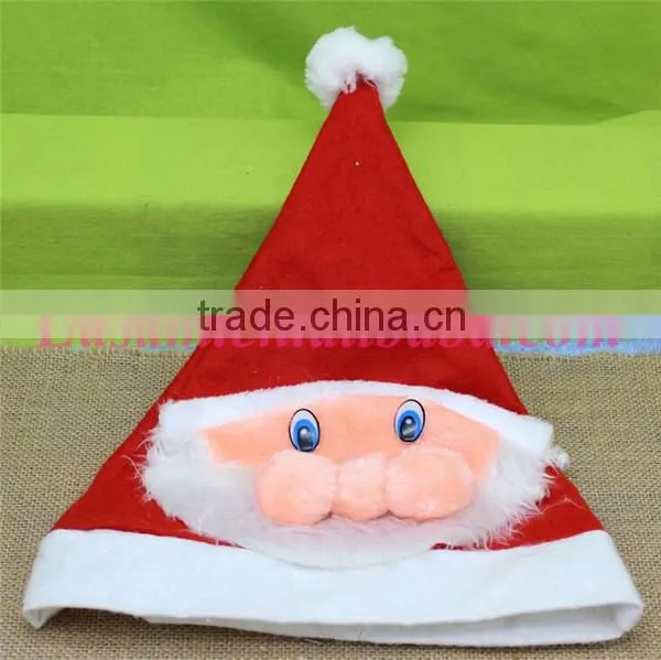 Promotional creative cute red christmas santa hat wholesale