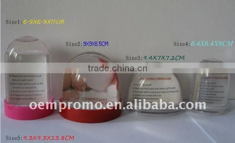 Mini Snow Globe with Resin Snowman for Gifts Children