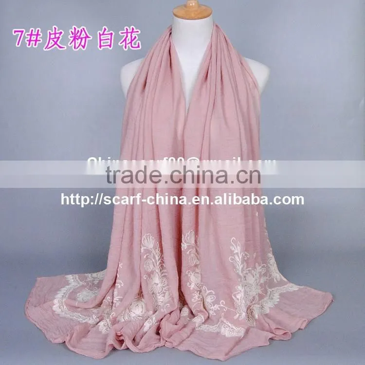 Wholesale embroidered infinity scarf