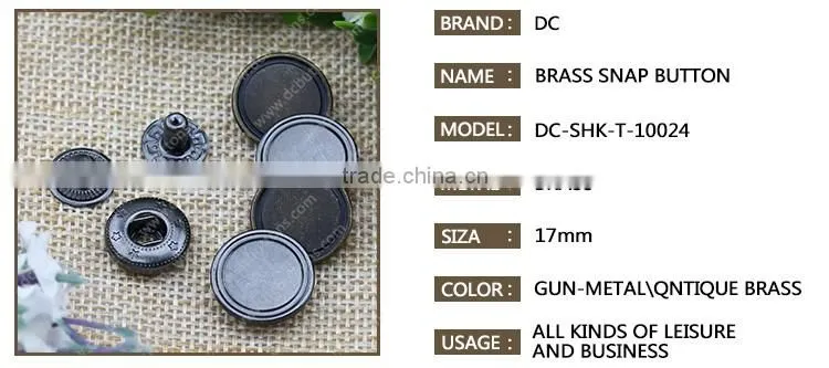 As Customized Logo Metal Button Snaps,Snap Fastener for Jacket