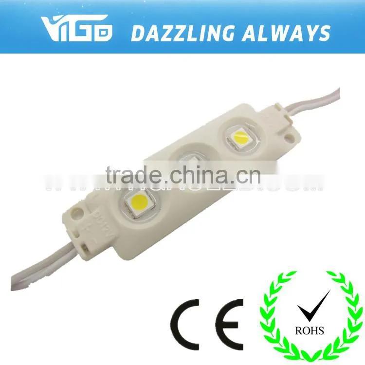 high energy efficiency and high lumen warm,pure,cold white injection 3 Leds