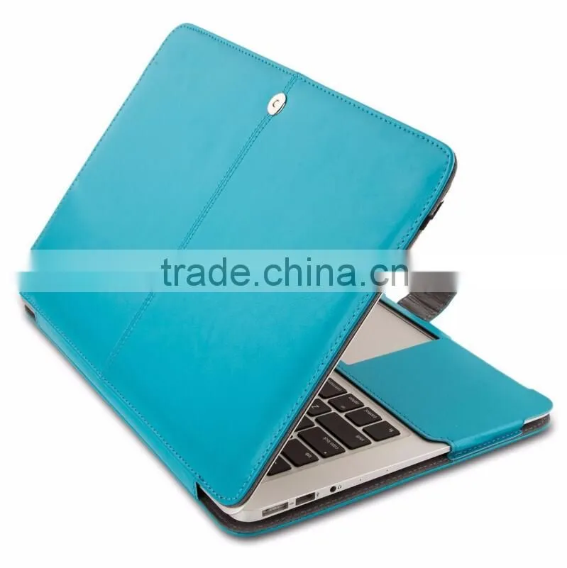 PU Leather Full Body holder Case for MacBook Pro Retina , For MacBook Pro Retina flip Leather case