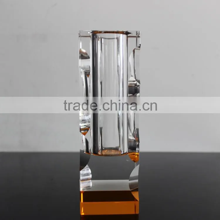 customized crystal glass flower vase