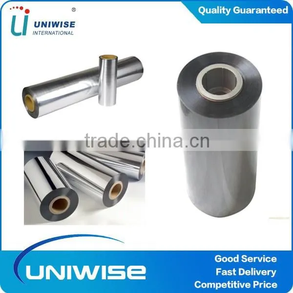 Heat sealing strength bopp metalized film aluminum polypropylene film for food packaging