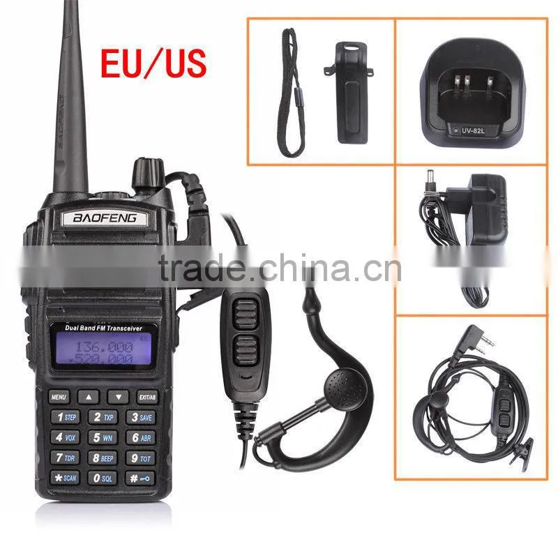 police handheld two way radio baofeng uv-82 dual band ham 2 way radios
