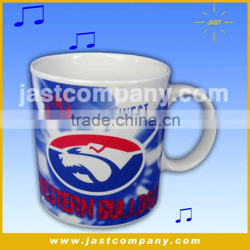 2014 Music Sound Mug For Football, Gift Ceramic Musical Coffee Mugs Wholesale, High Quality Promotion Fancy Musical Coffee Mugs