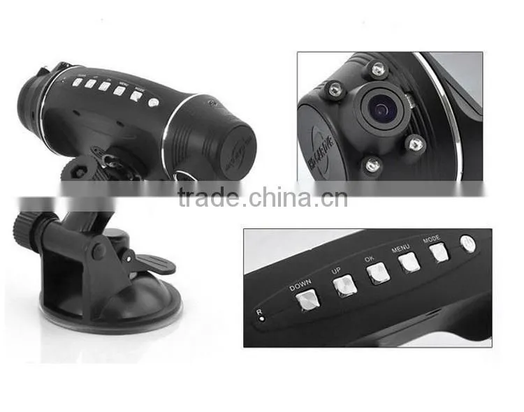 1080P Dash HD DVR GPS tracking plotter 2.7 Inch HD R310 Camera Car Rotate 170 Degree G-sensor Night Vision TFT LCD Dual 2 Lens