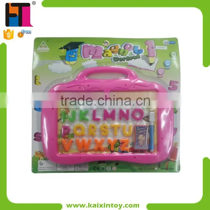 eductional toys erasable plastic writing board with magnetic numbers