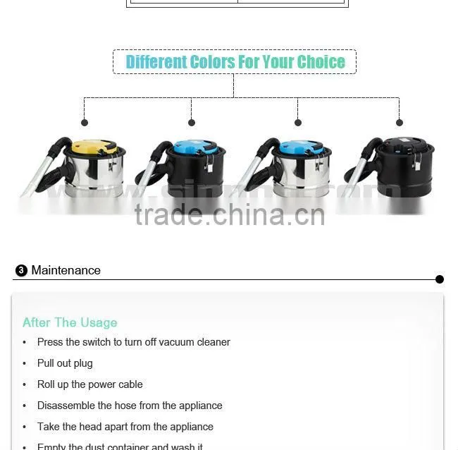 dry cleaning tool best home vacuum cleaner 2013 electric ash bin SIPPON