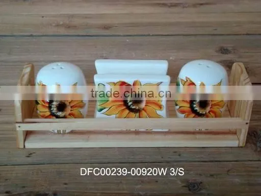 ceramic handpaint sunflower ashtray decorative