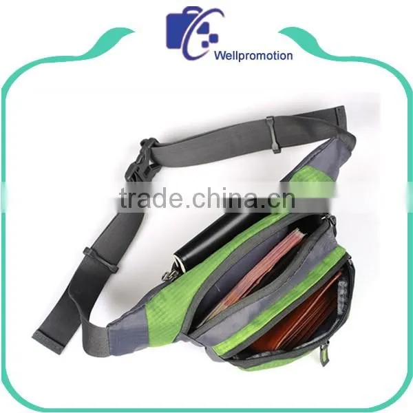 Water resistant men running sport waist bag