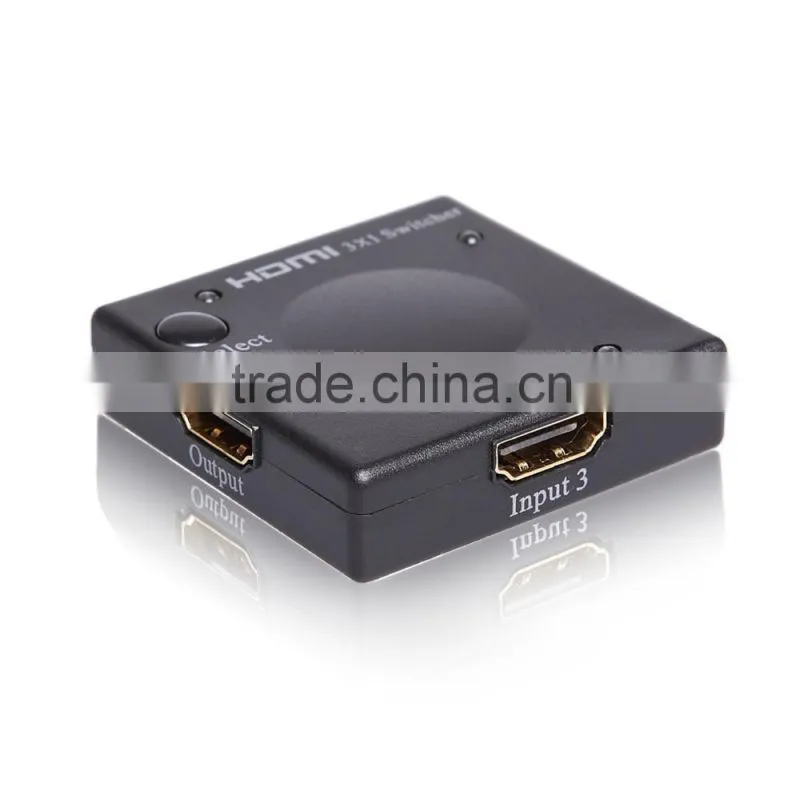 China supplier HDMI switch 2x1 or 1x2 HDMI Bi-Directional Switch splitter with HDCP Passthrough, 3D and 1080p Support
