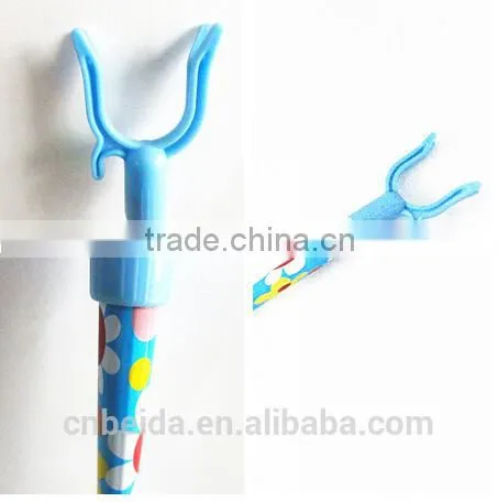 PVC cover and powder coating Telescopic cloth hanger fork with high quanlity