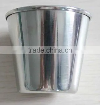 2oz stainless steel and plastic skull shot glass