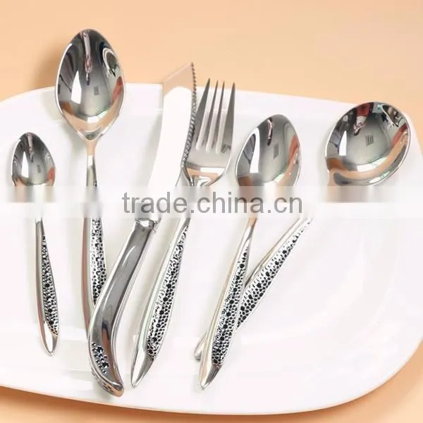 metal spork flatware sterling silver flatware luxury flatware bronze flatware set