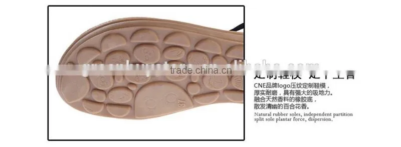 2015 Women Flat Sandals Women's Thong Sandals New Personality Rhinestone Pinch Flat Beading Sandals Bohemia Beach Sandals
