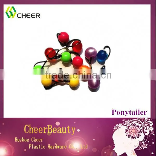 bead ponytail holder hair elastic rubber bands