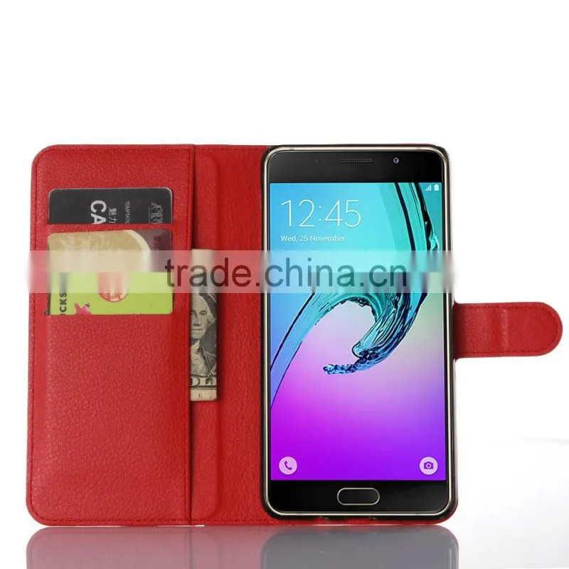 High Quality Leather Holster Card Wallet Folio Stand Flip Case Cover for Samsung GALAXY A9