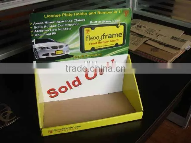 Big standard corrugated display shelf