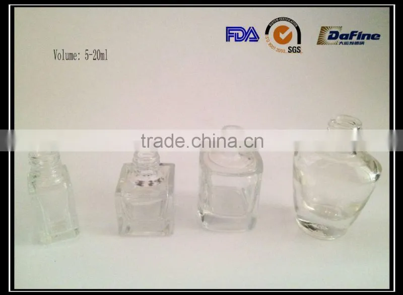 small high flint Nail polish Ball bottle glass bottles 5ml-20ml hot sale