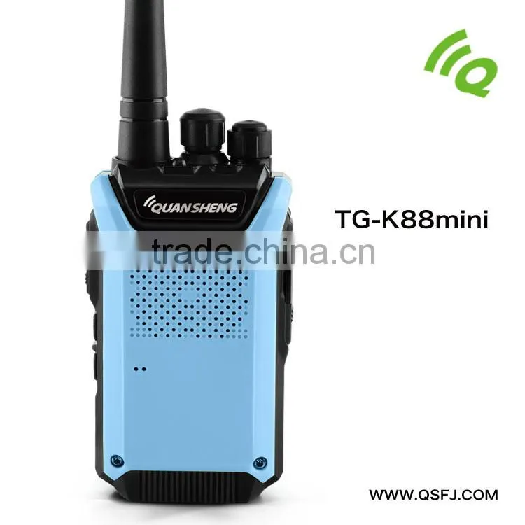 CE certificated handheld type 2W mini walkie talkie set twin pack two way radio TG-K88mini