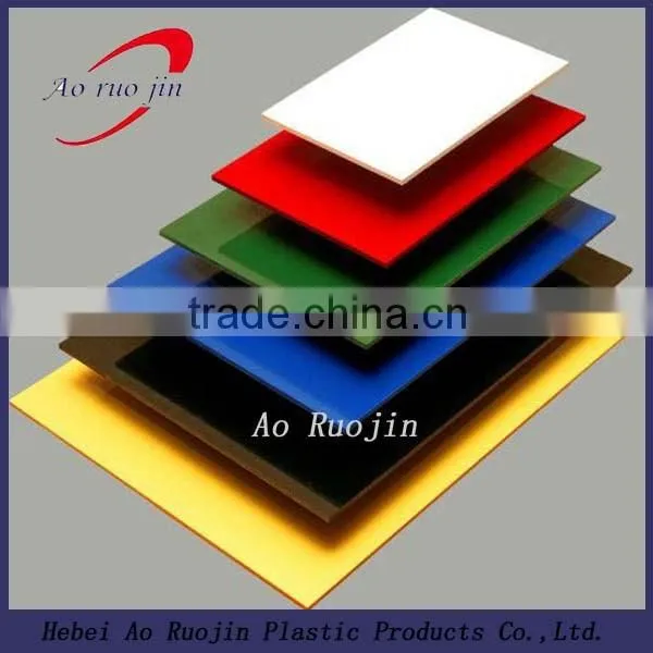 Transparent coloured plastic pvc sheet
