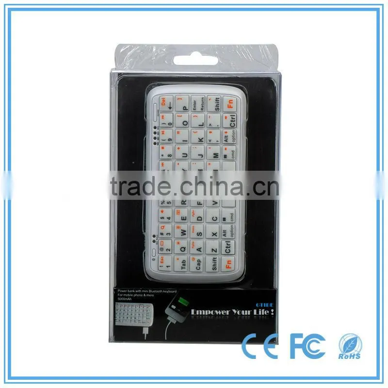 Best selling power bank plastic silicone keyboard for samsung galaxy note 10.1