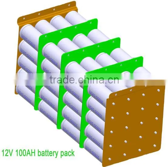 12V UPS Green LiFePO4 Battery with Plastic Case Lifepo4 Rechargeable Battery