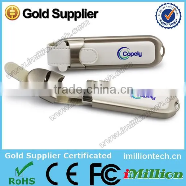 Leather Promotion Gift USB Disk 2GB, Customer Logo Print USB Flash Drive , mini Leather USB Key 2GB