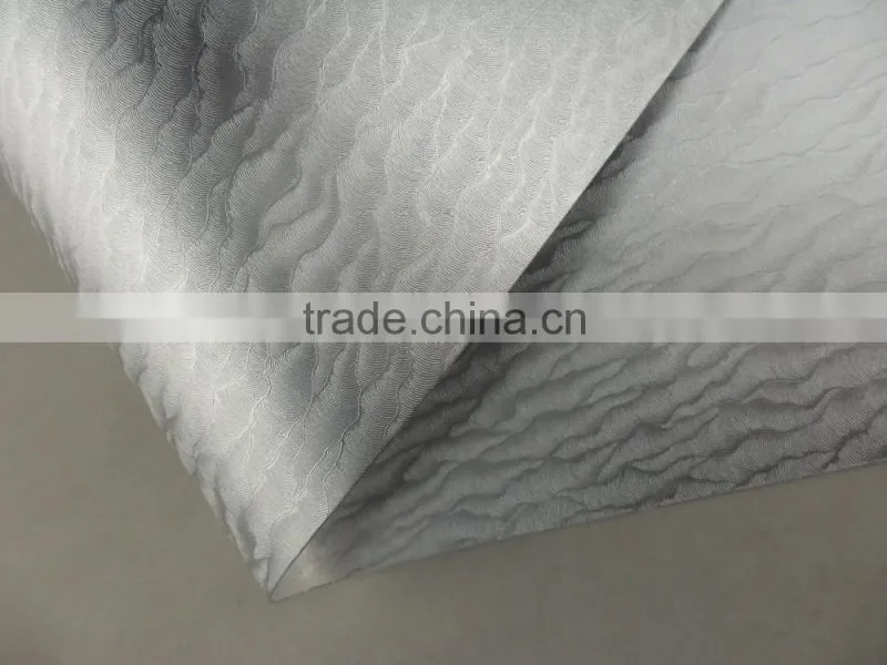 Two sided silver metallic foil paper rolls gold/ silver foil wrapping paper