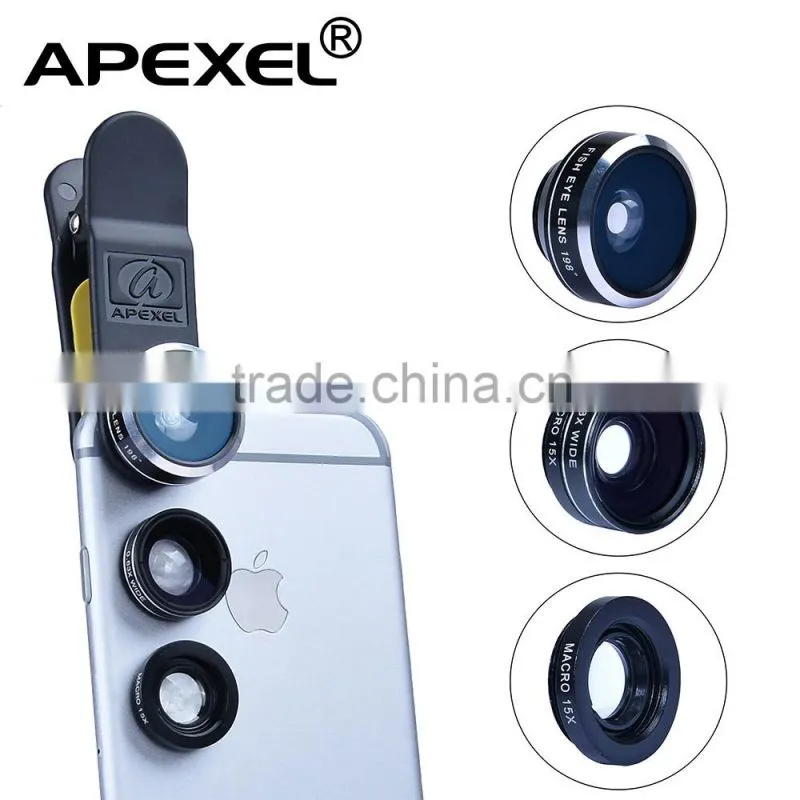 universal smartphone mounting kit one plus two camera lens for iphone 7 6s plus mobil phone