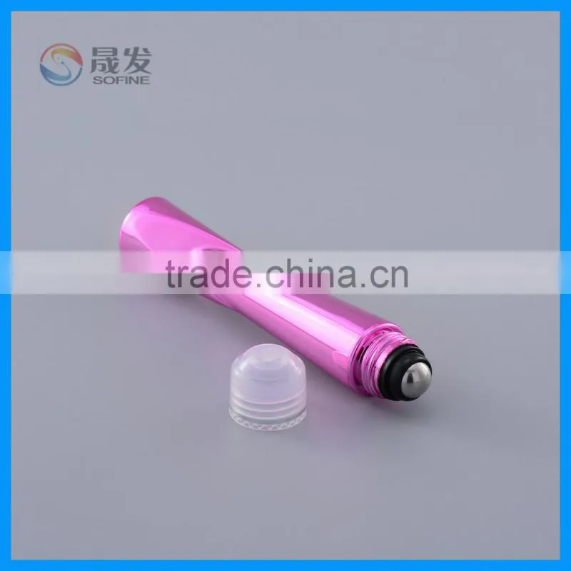 Plating plastic eye roll on bottle