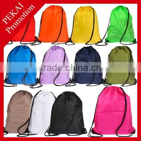 Newly Cheapest Best Selling Plastic Drawstring Backpack Bag For Christmas Gifts With Logo