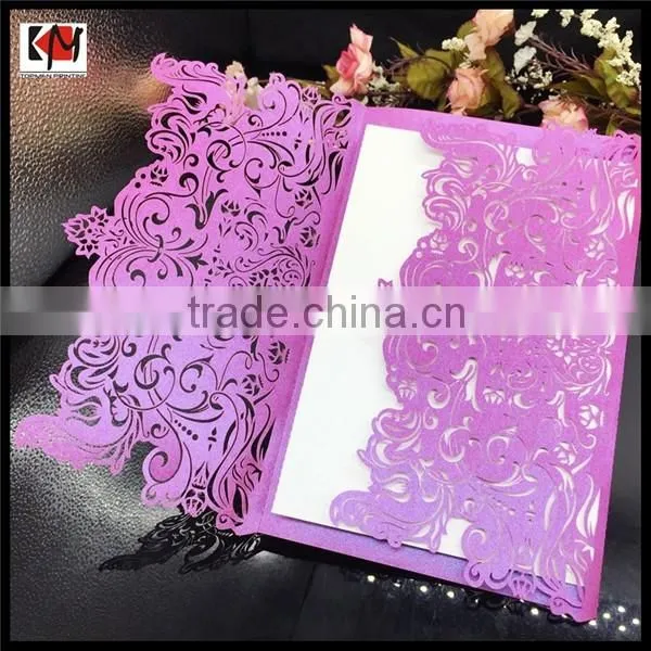 Elegant laser cut greeting card printing