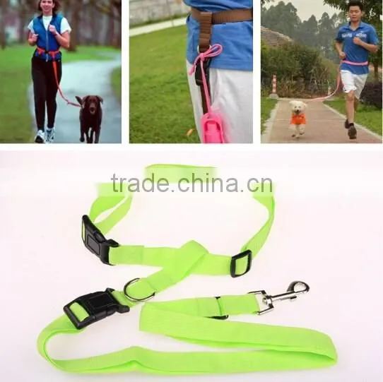 Good design gog lead walking running belt , Pet Leads Tranning Leash ,dog traction belt