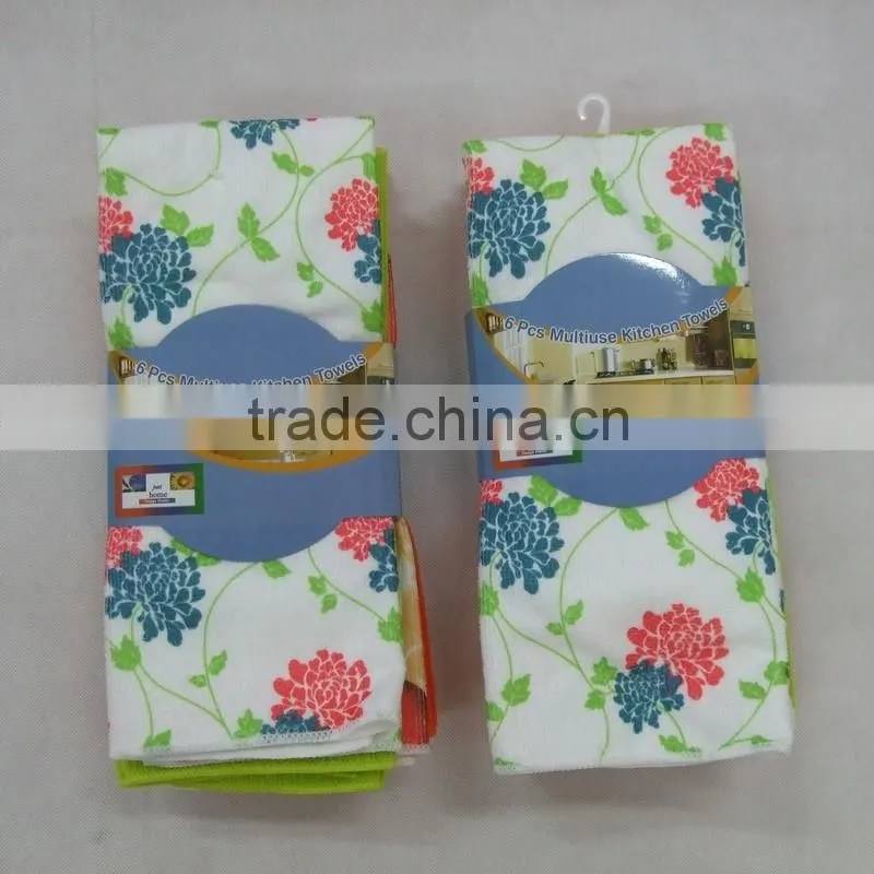 water absorbed plain solid colour transfer printing polyester /polyamide microfiber towel set